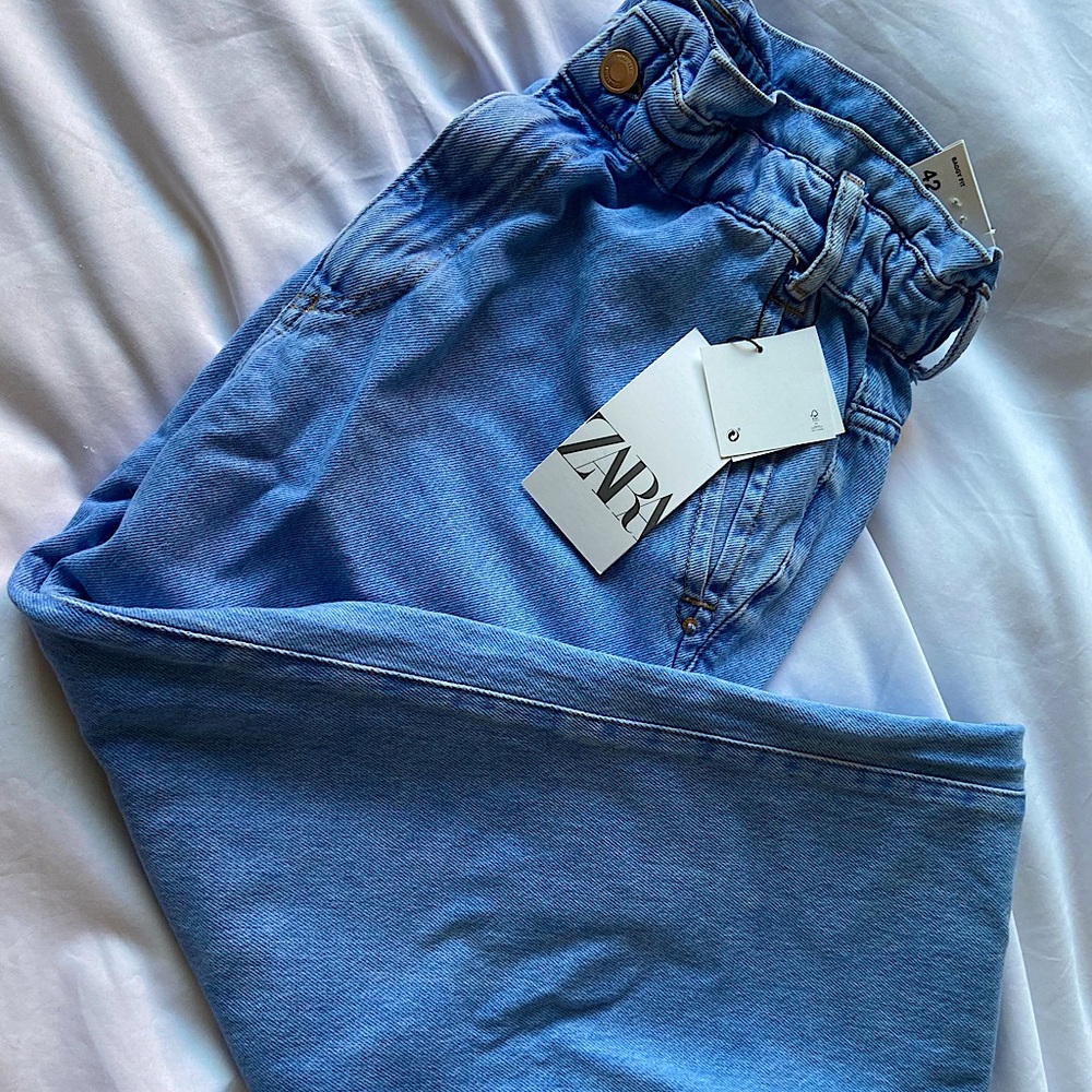 Paper bag baggy Jeans size 42.